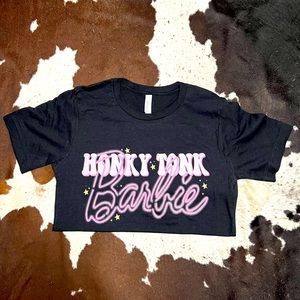Honky Tonk Barbie Graphic Tee - Size Small